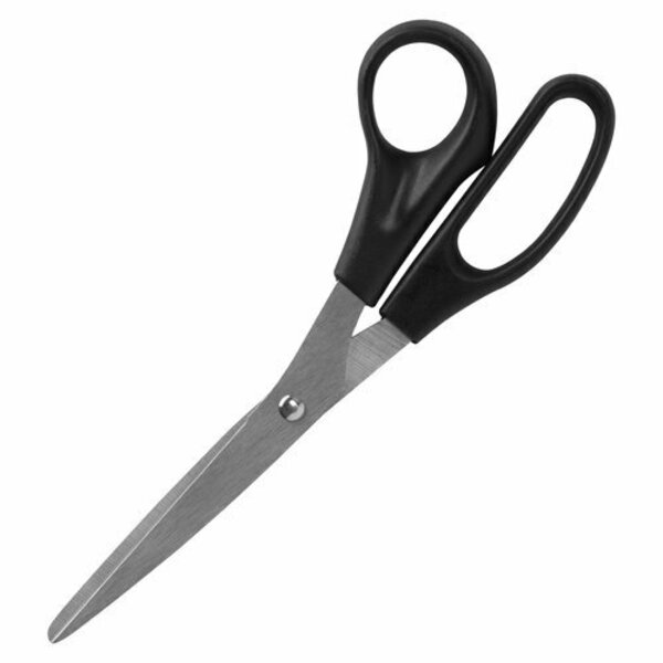 Sparco Scissors, Bent, 8in Long, Black SPR39040